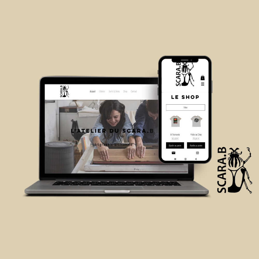 Site internet ecommerce Scara.B